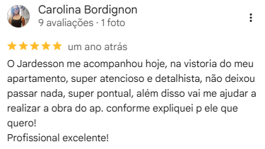 Avaliação de 5 estrelas no Google