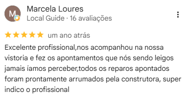 Avaliação de 5 estrelas no Google
